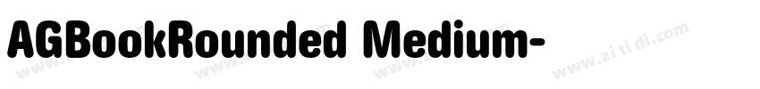 AGBookRounded Medium字体转换